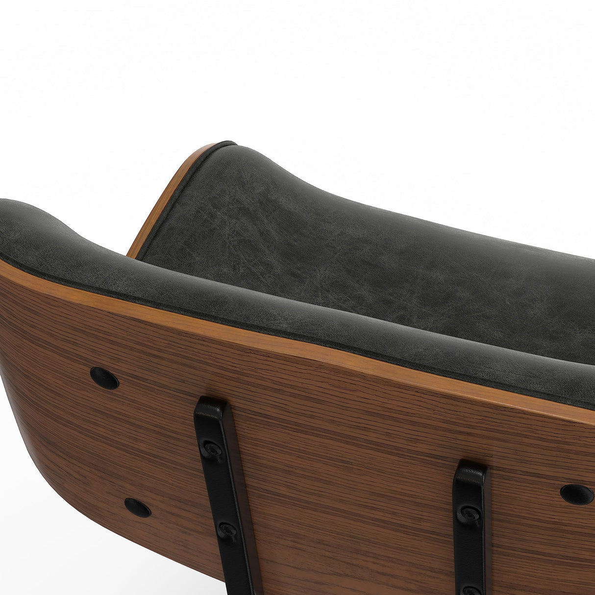 SIMPLIHOME Dax 22 Inch Wide Swivel Adjustable Executive Computer Bentwood Office Chair in Distressed Slate Grey, for The Office and Study Room SIMPLIHOME