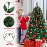 Yaheetech 4.5ft Premium Spruce Hinged Artificial Full Christmas Tree with 320 Branch Tips Holiday Xmas Tree with Metal Hinges and Foldable Base for Home Party Office Decoration Yaheetech