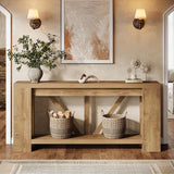 Tribesigns 70.9" Extra Long Entry Table, Farmhouse Wood Console Table with Storage, Modern Accent Sofa Table Behind Couch Foyer Tables for Entryway, Living Room, Entrance, Light Brown Tribesigns