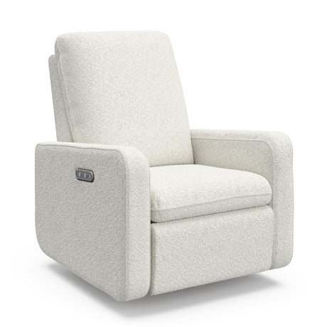 Graco Teddi Power Recliner Swivel Glider (Ivory Boucle) – Electronic Power Recline, USB-A & USB-C Charger, Premium Cushioning & Comfort Graco