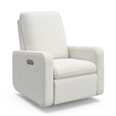 Graco Teddi Power Recliner Swivel Glider (Ivory Boucle) – Electronic Power Recline, USB-A & USB-C Charger, Premium Cushioning & Comfort