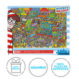 AQUARIUS Where's Waldo Wild Wild West Puzzle (1000 Piece Jigsaw Puzzle) - Glare Free - Precision Fit - Officially Licensed Where's Waldo Merchandise & Collectibles - 20 x 28 Inches AQUARIUS
