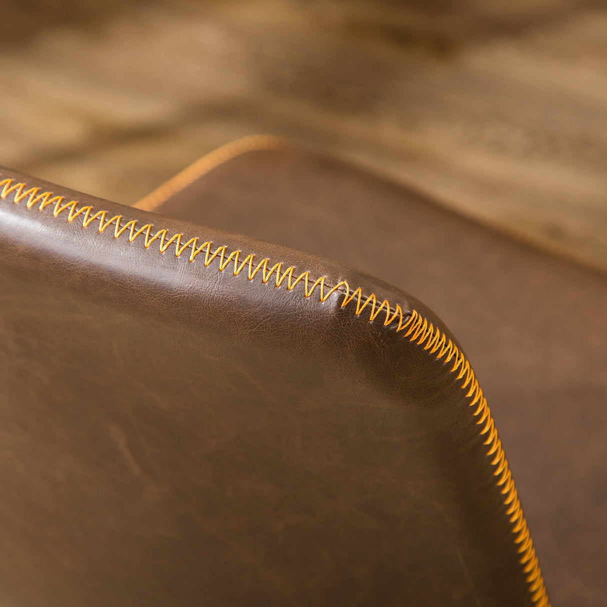 Roundhill Furniture Cesena Faux Leather 360 Swivel Air Lift Office Chair, Brown Roundhill Furniture