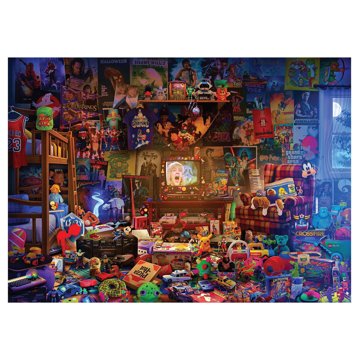 Millennial Dream Room 1000-Piece Jigsaw Puzzle by Rachid Lotf | Fun Brain Teaser, Toys & Games | 28 x 20 Inches Toynk