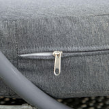 Outsunny Wicker Egg Chair, 360 Rotating Indoor Outdoor Boho Basket Seat with Cushion and Pillows for Backyard, Porch, Patio, Garden, Handwoven All-Weather PE Rattan, Steel Frame, Gray Outsunny