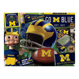 YouTheFan NCAA Michigan Wolverines Retro Series Puzzle - 500 Pieces, Team Colors, Large YouTheFan