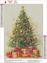 MXJSUA 5D Christmas Tree Diamond Painting Kits for Adults, Full Drill Christmas Diamond Art Kits Diamond Dots for Beginners Craft Kits for Home Wall Decor Gifts 12x16 inch MXJSUA