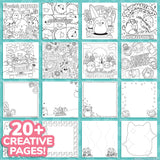Squishmallows Original Sketchbook, Over 20 Stationery Supplies, Features Scrapbook Stickers, Cam the Cat Fidget Toy, Drawing Paper, Great Kids Craft, Coloring Books for Kids Ages 4-8 Squishmallows