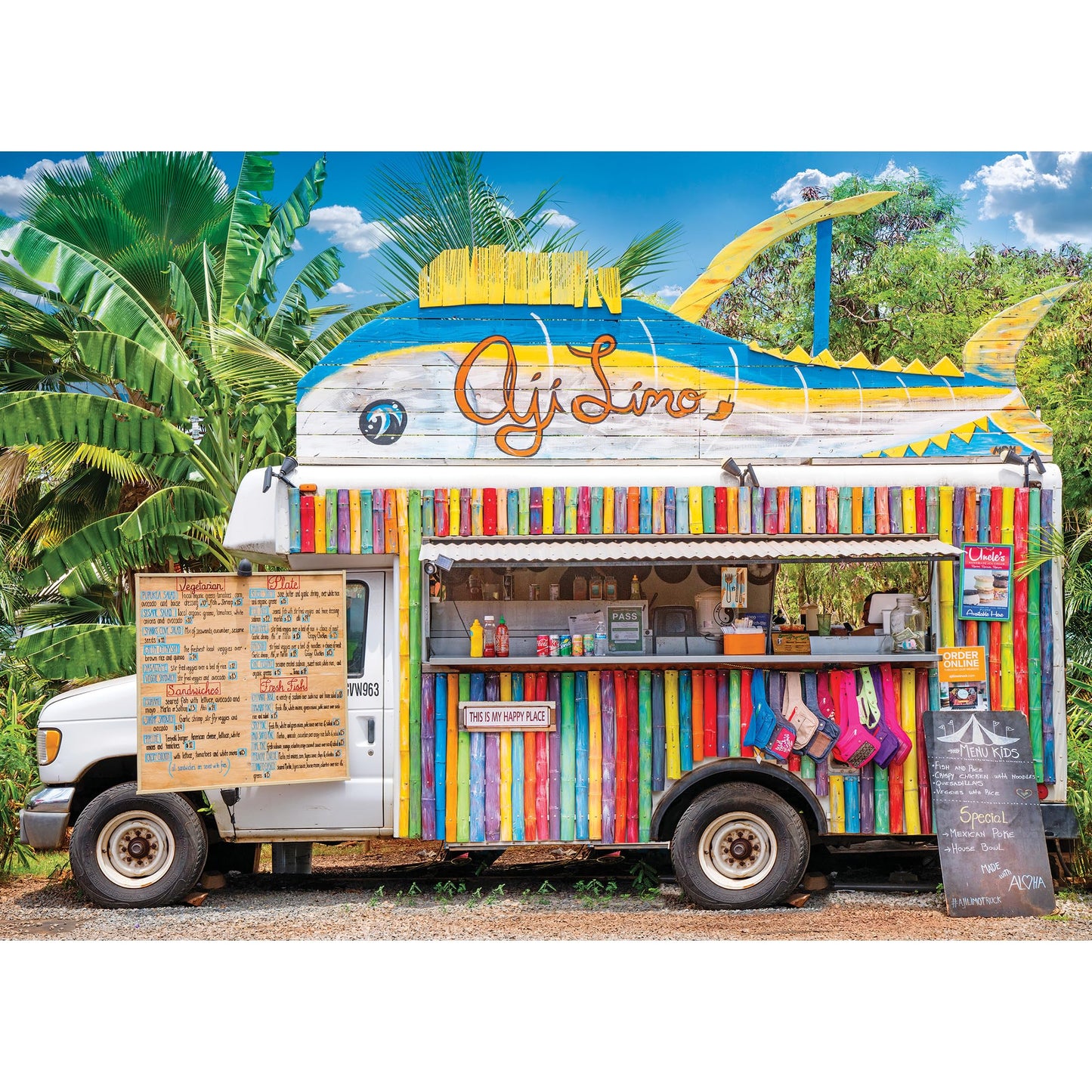 RoseArt - Kodak Premium - Food Truck, Oahu, HI - 1000 Piece Jigsaw Puzzle for Adults