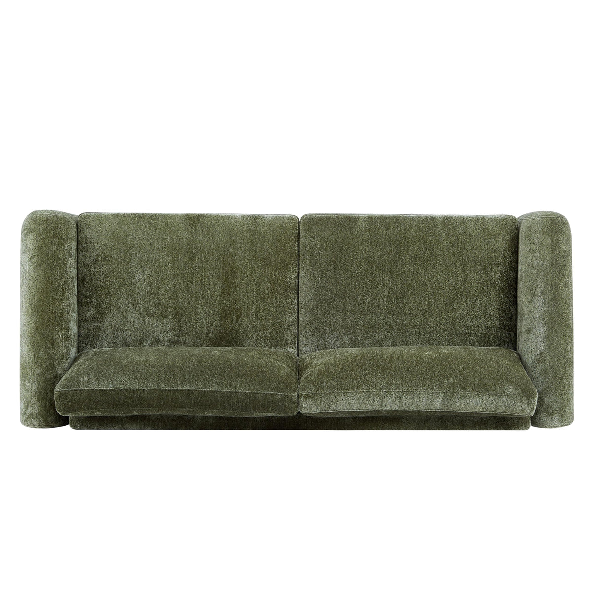 Christopher Knight Home Taki 89 Inches Sofa Couch, Cozy Chenille Upholstered 3-Seater Sofa, Wood Frame Couches, Comfy Home Sofa Living Room and Office, Lounge Seating with Armrests, Olive Green Christopher Knight Home