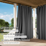 Kimunuk Gazebo Universal Replacement Privacy Curtain,12'X16' Gazebo Outdoor Waterproof Curtains, 4-Panels Sidewall Curtains with Double Zipper for Patio, Garden and Backyard (Only Curtains, Grey) Kimunuk