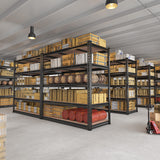 REIBII 48" W Garage Shelving 3020LBS Storage Shelves 5 Tier Heavy Duty Shelving Adjustable Garage Shelves for Basement, Warehouse, Commercial, Easy Assemble, 48" W x 72" H x 24" D REIBII