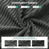 YITAHOME Convertible Cloud Sectional Couch, Comfy Corduroy Sectional Sofa with Deep Seat & High Pillows, Modern Easy-Clean Modular Sectional Sofa for Living Room Bedroom, Gray YITAHOME