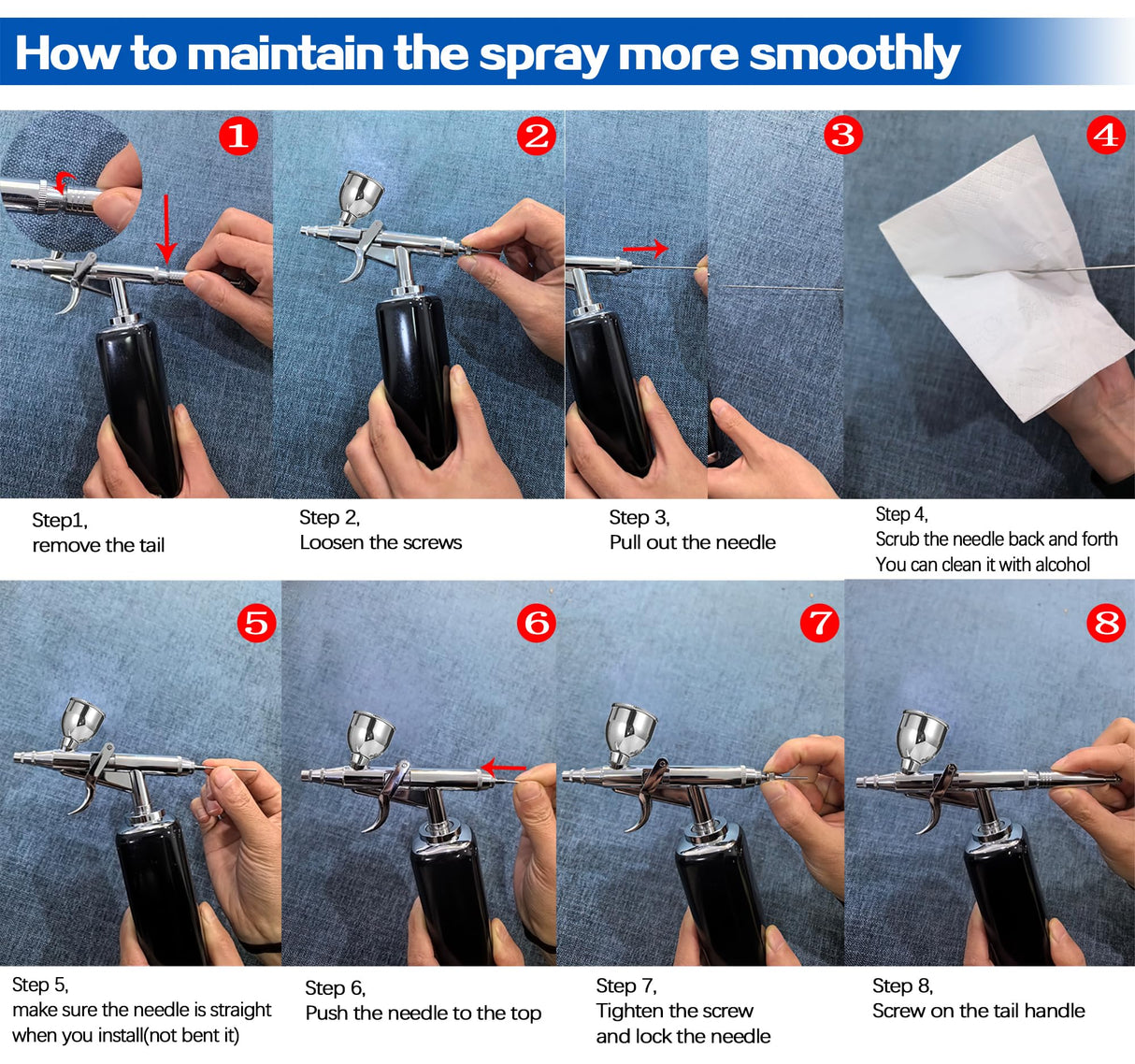 I-BEAUTEE High air Flow Airbrush Kit,Portable Airbrush Compressor, Rechargeable Cordless Airbrush, Mini Air Brush, Handheld Airbrush Gun for Barber, Model Painting, Nail Art, Makeup, Tattoo I-BEAUTEE