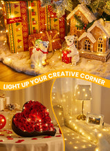 Minetom Fairy Lights with Remote, 66 Feet 200 Led Firefly String Lights Plug in for Bedroom Home Wall Ceiling Christmas Tree Wreath Craft Wedding Party Indoor Outdoor Decoration, Warm White Minetom