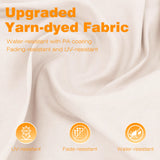 MUPATER 10' X 13' Outdoor Pergola, Aluminum Pergola Patio with Weather-Resistant Canopy, Retractable Pergola for Backyard Deck Garden, Cream White MUPATER