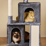 Yaheetech 42in Cat Tree Tower, Cat Condo with Sisal-Covered Scratching Posts & Ramp, Cat Climber Stand for Indoor Cats Kittens Pets Yaheetech