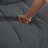 Jarenie 102" Convertible Sectional Sofa Couch, L Shaped Couch with Back Cushions, Modern Upholstered 6-Seat Reversible Sofa Set for Living Room, Apartment, Office, Dark Grey Jarenie