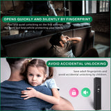 Templeton Quick Access Biometric Rifle and Gun Safe with Silent Mode - 4 Standard Rifle Capacity (without accessories) Templeton Safes