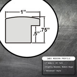 Craig Frames 20x27 Puzzle Frame – Matte Black 1 Inch MDF Moulding, Style 1WB3BK, Contemporary Profile with Clear Plexiglass, Backing, and Easy Hanging Kit – Display Jigsaw Puzzles or Posters Craig Frames