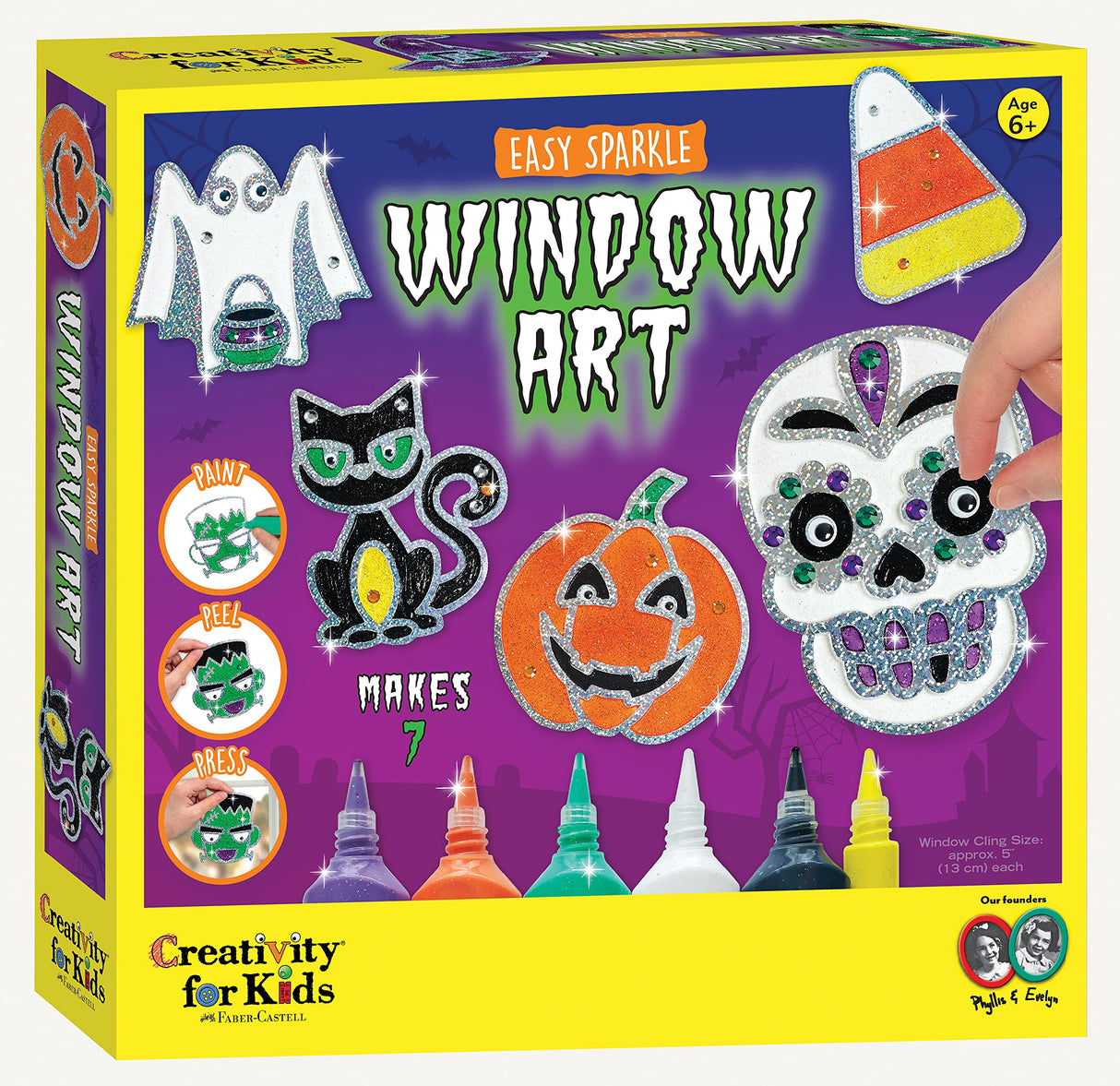 Creativity for Kids Halloween Window Art - Halloween Crafts, Make Your Own Halloween Window Clings Creativity for Kids