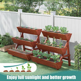 viewcare Raised Garden Bed, 3 Tier Vertical Garden Planter for Indoor & Outdoor, Raised Planter Box with Legs, Garden Planter Box for Flowers/Vegetables/Plants viewcare