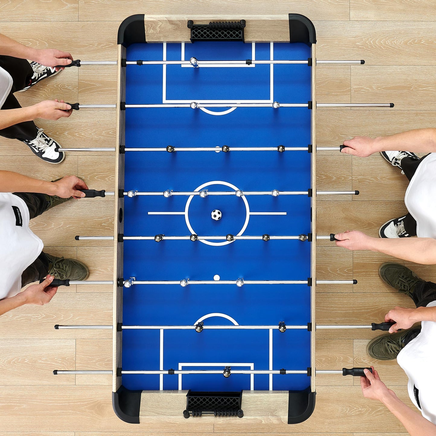 IDEALHOUSE 54 Inch Full Size Foosball Table, Soccer Table Game for Kids and Adults, Arcade Table Soccer for Home, Indoor Game Room Sport, Easy Assembly - WoodArtSupply