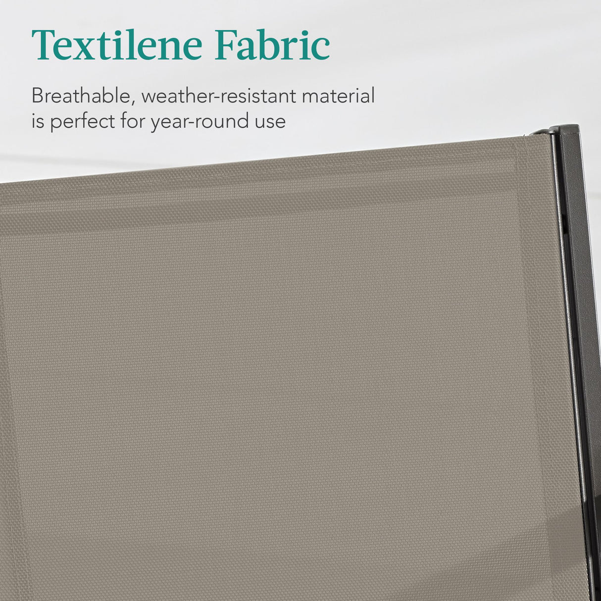 Best Choice Products 4-Piece Outdoor Textilene Patio Conversation Set, Backyard Furniture w/Loveseat, Coffee Table, Steel Frame - Brown/Brown Best Choice Products