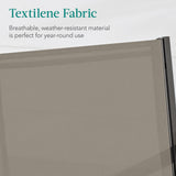 Best Choice Products 4-Piece Outdoor Textilene Patio Conversation Set, Backyard Furniture w/Loveseat, Coffee Table, Steel Frame - Brown/Brown Best Choice Products