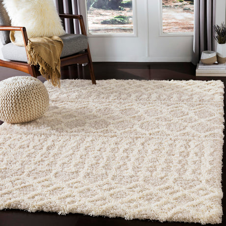 Livabliss Hapsburg Moroccan Shag Area Rug, 5'3" x 7'3", Beige Livabliss