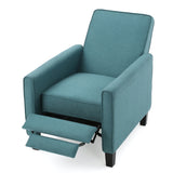 Christopher Knight Home Darvis Fabric Recliner Club Chair, Dark Teal 26.75D x 34W x 36.25H in GDFStudio