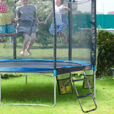 HBTower Trampoline Ladder, 2 Steps with Wide Steps, Trampoline Storage Bag, Universal Hook, 220 lbs Capacity Trampoline Accessories for Children Kids, Black HBTower