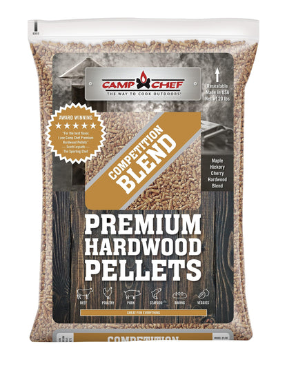 Camp Chef Competition Blend BBQ Pellets, Hardwood Pellets for Grill, Smoke, Bake, Roast, Braise and BBQ, 20 lb. Bag