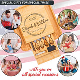 Personalized Charcuterie Board Gifts Set, Custom Large Cheese Board, Charcuterie Board for Wedding, Anniversary, Birthday, Housewarming, Engagement, Party, New Home Gift Couple, Fathers Day, Christmas Generic