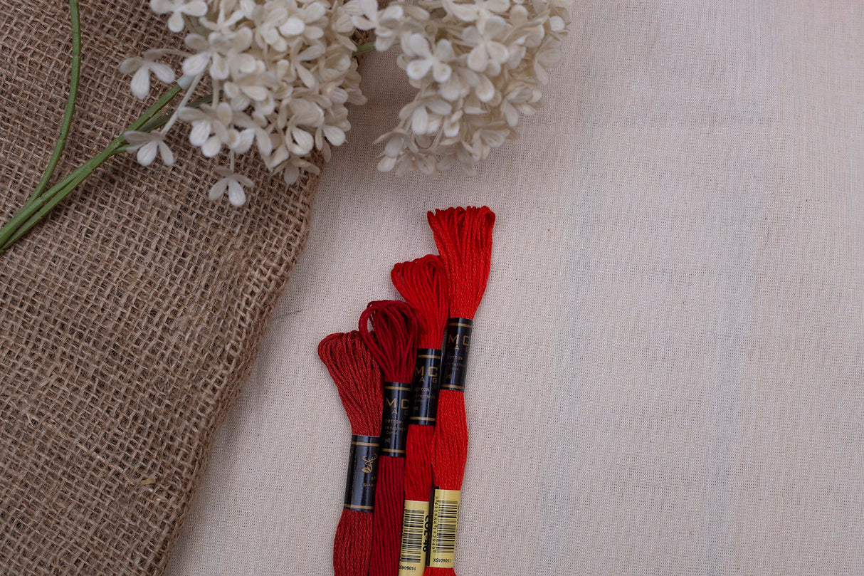 UMC STAG Pack of 12 Premium Embroidery Thread | 100% Egyptian Cotton Premium Skeins | Cross Stitch Embroidery Floss | Oeko TEX Certified Stranded Cotton | Ideal for Arts & Crafts (White-12) UMC STAG