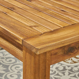 Christopher Knight Home Eric Outdoor Expandable Acacia Wood Dining Table, Natural Finish Christopher Knight Home