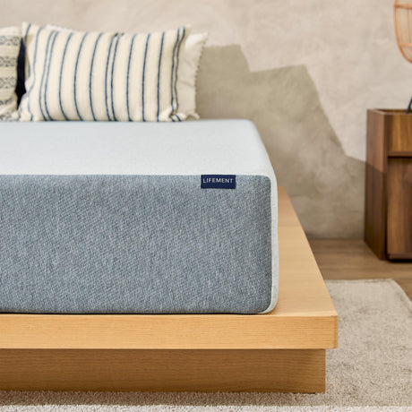 LIFEMENT Basic 8 Inch Full, Graphite Infused Memory Foam Mattress, Medium Firm, Fiberglass Free, Pressure Relief, Safe & Certified Foams & Cover, 10-Year Warranty LIFEMENT