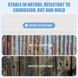 VONZOY Outdoor Storage Shed, 6x6 FT Resin Shed with Floor and Lockable Door, Window & Vents, Tool Sheds & Outdoor Storage for Bike, Garden Accessories, Tools, Waterproof (Grey & White) VONZOY