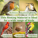 Hummingbird Nesters - Bird Nesting Material Holder for Wild Birds - Humming Bird House Materials Gifts for Bird Watching Nature Lovers - Refillable Outdoor Bird Nesting Station to Build a Nest slivche