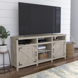 Bush Furniture Knoxville Farmhouse Stand for 75 Inch TV, Living Room Media Console with Storage, 65W, White Bush Business Furniture