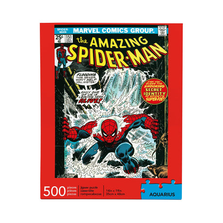 Aquarius Marvel Spiderman Puzzle (500 Piece Jigsaw Puzzle) - Officially Licensed Marvel Merchandise & Collectibles - Glare Free - Precision Fit - 14 x 19 Inches AQUARIUS