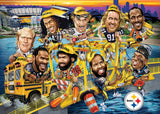 MasterPieces 500 Piece Sports Jigsaw Puzzle for Adults - NFL Pittsburgh Steelers All-Time Greats - 15x21" Masterpieces