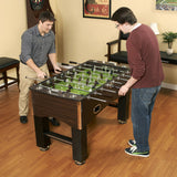Hathaway 56-Inch Primo Foosball Table, Family Soccer Game with Wood Grain Finish, Analog Scoring and Free Accessories Hathaway