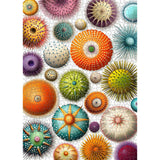 PICKFORU Colorful Sea Urchin Puzzles for Adults 1000 Pieces, Ocean Beach Puzzle, Challenging Puzzles for Adults, Nature Hard Jigsaw Puzzles PICKFORU