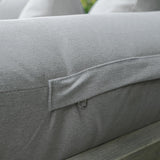 Cambridge Casual West Lake Mahogany Outdoor Convertible Sofa Daybed, Weathered Gray/Oyster Cushion Cambridge Casual
