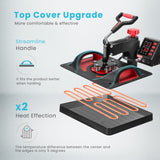 VIVOHOME 110-120V Professional Airbrushing Paint System with 1/5 HP Air Compressor and 1 Paint Sprayer with Upgraded 11 in 1 Combo Multifunctional Swing Away Clamshell Printing Sublimation Heat Press VIVOHOME