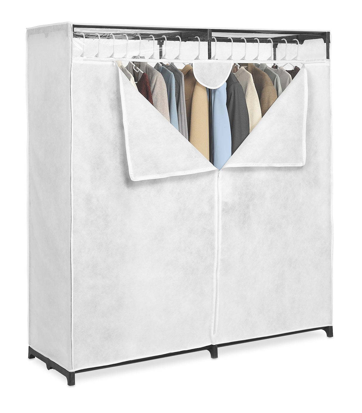 Whitmor Extra Wide Clothes Closet, White, 60" Whitmor