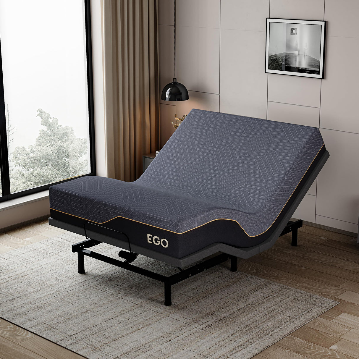 Copper Gel Memory Foam Mattress, 14 Inch Full Size Memory Foam Mattress, CertiPUR-US Certified, Bed in a Box, Black MLILY