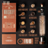 DIY Whiskey Gifts for Men - Whiskey Making Kit Complete with Botanicals, Wood Chips & Whiskey Decanter Set for Men - Bourbon Gifts for Men Who Have Everything with Whiskey Infusion Kit by Whiskify Whiskify