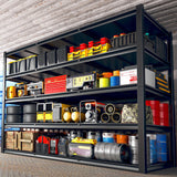 REIBII 60" W Garage Shelving 3000LBS Heavy Duty Storage Shelves, Adjustable 5 Tier Metal Shelves for Storage Rack Industrial Shelf, Garage Storage Shelving Unit, 60" W x 24" D x 72" H REIBII